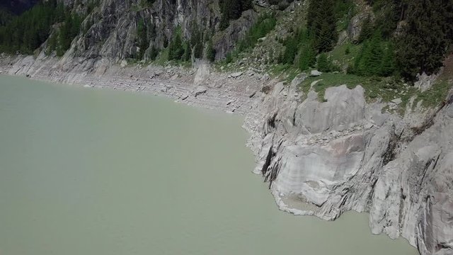 Reservoir Lake, Artificial Lake Stausee Gibidum in Blatten Naters Switzerland 5