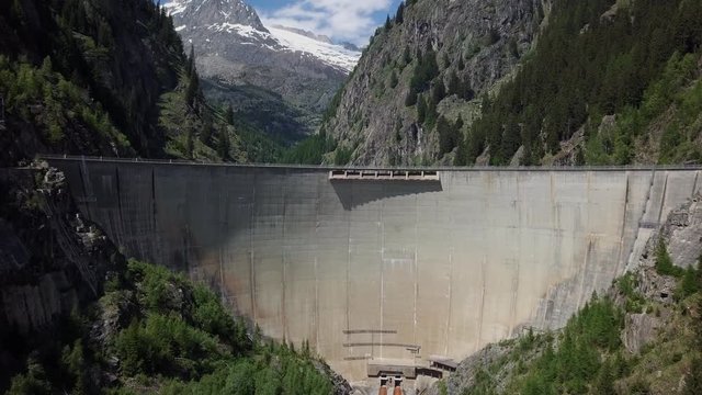 Reservoir Lake, Artificial Lake Stausee Gibidum in Blatten Naters Switzerland 4