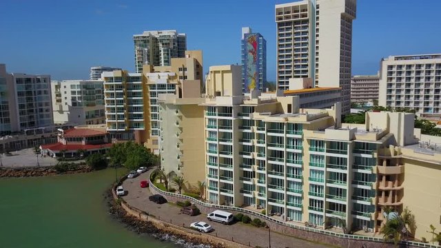 Droning Condado in Old San Juan Puerto Rico