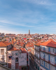 Fototapeta na wymiar Panorama skyline of the city of Oporto in Portugal