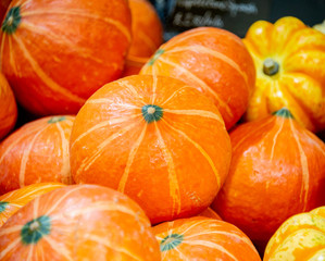 Fruits at the market display stall