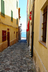 Sardinien Castelsardo Altstadtgasse