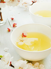 Apricot flower tea