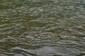 Fototapeta na wymiar Wave Water flow In the rive