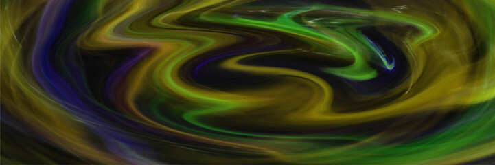 Digital Art, panoramic abstract three-dimensional objects with soft lighting, Germany