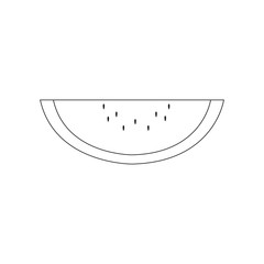 Watermelon icon,vector illustration. Flat design style. vector watermelon icon illustration isolated on White background