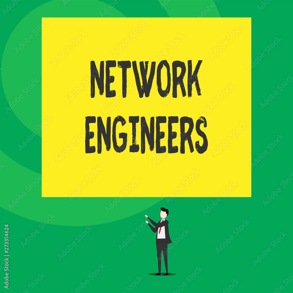 Poster word writing text network engineers. business photo showcasing technology professional skilled in co