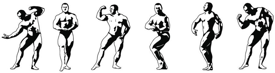 athlete bodybuilder. sport. The development of muscle. Healthy lifestyle