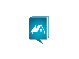 A small green home symbol with window and chimney for logo design illustration in a shape icon