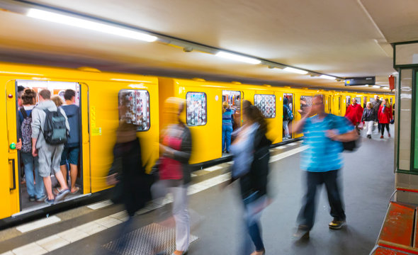 Underground station, Berlin, Germany, Europe