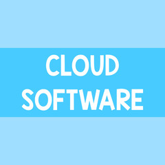 Writing note showing Cloud Software. Business concept for Programs used in Storing Accessing data over the internet Square rectangle paper sheet loaded with full creation of pattern theme