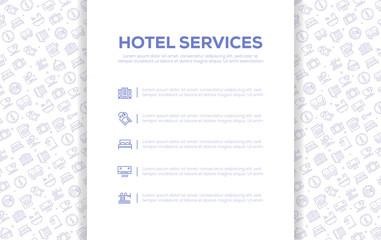 HOTEL SERVICES SEAMLESS PATTERN