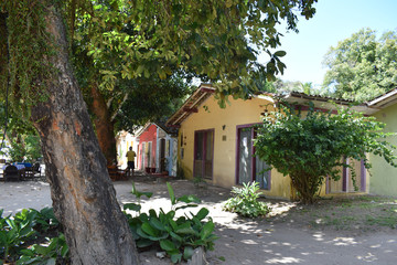 Fototapeta na wymiar village of houses in historical center