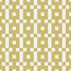 Seamless geometric patterns with squares. Geo seamless pattern with gold and grey. Useful for  fabric print, wrapping paper, scrap booking, web design