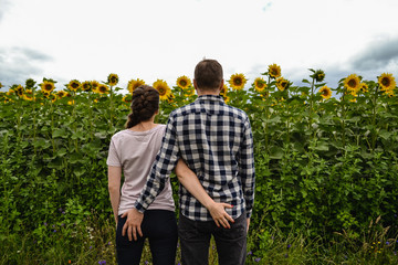 couple in the field