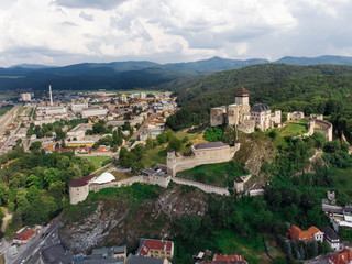 Fototapeta na wymiar Trencín Castle in Slovakia, Europe
