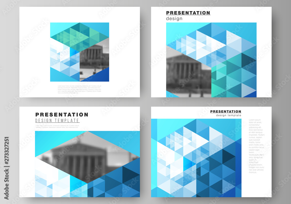 Poster the minimalistic abstract vector illustration of the editable layout of the presentation slides desi