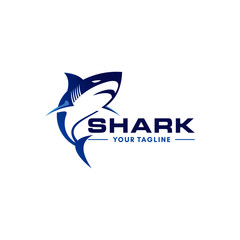 Wild Shark Logo Stock Image