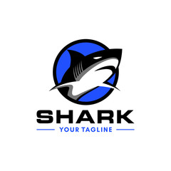 Wild Shark Logo Stock Image