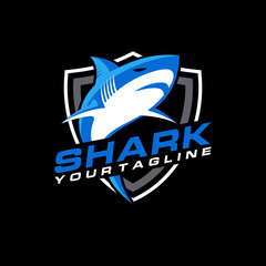 Wild Shark Logo Stock Image