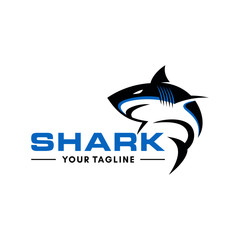 Wild Shark Logo Stock Image
