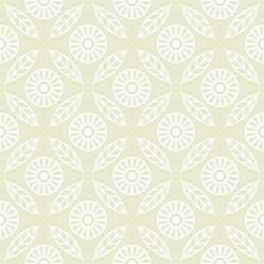 Seamless pattern with calendula or marigolds flowers