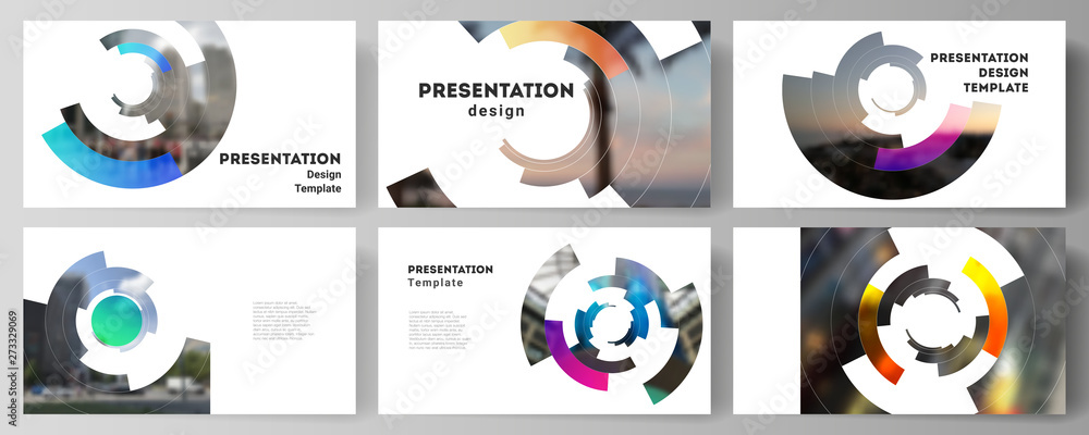 Poster minimalistic abstract vector illustration of editable layout of the presentation slides design busin