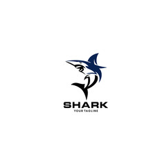Wild Shark Logo Stock Image