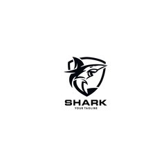 Wild Shark Logo Stock Image