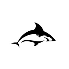 Fototapeta premium Wild Shark Logo Stock Image