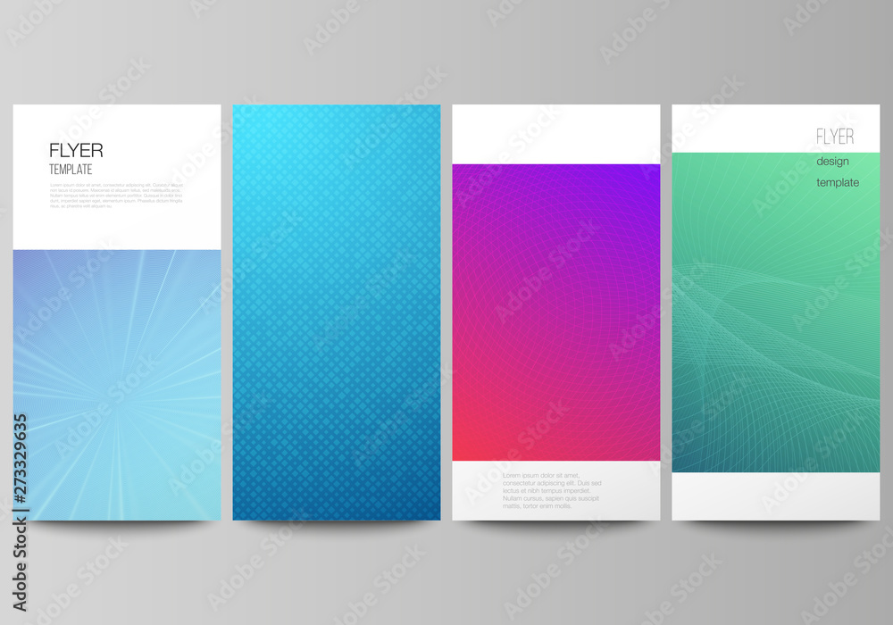 Poster the minimalistic vector illustration of the editable layout of flyer, banner design templates. abstr
