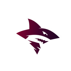 Obraz premium Wild Shark Logo Stock Image