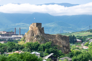 Fototapeta na wymiar medieval Fortress in Surami town in Shida Kartli region, Georgia.