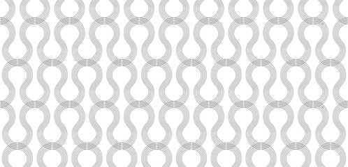 Seamless thin line curly pattern, screen print texture, monochrome texture of curved lines