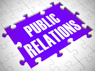 Public relations Concept icon means press notice or broadcast announcement - 3d illustration