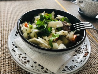 bowl of vegetable soup