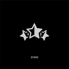 Obraz premium white stars vector icon on black background. modern flat stars from luxury concept vector sign symbol can be use for web, mobile and logo.