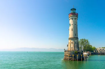 Fotobehang New lighthouse in Lindau, Bavaria © reuerendo