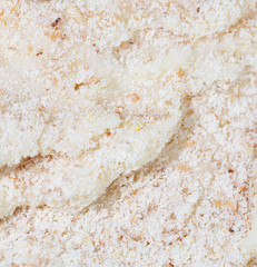 White dough as an abstract background