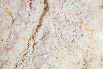 White dough as an abstract background