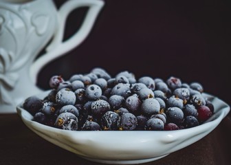 blueberries in a bowl