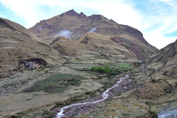 Dramatic Andean scenery on the Ancascocha Trek in the Cusco region of Peru