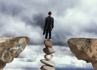 Stucked on a stack of stones