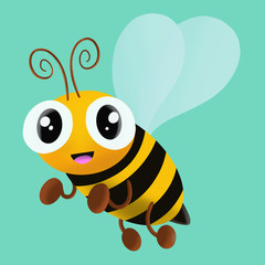  catoon cute bee