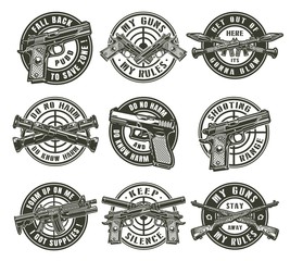 Vintage military labels