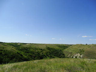 Fototapeta na wymiar steppe landscape