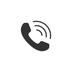 Vector illustration of handset icon.