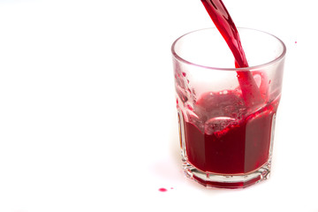 traditional turnip pickle juice on white