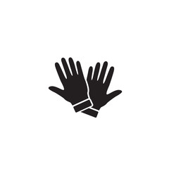 Glove Icon Symbol. Premium Quality Isolated Mitten Element In Trendy Style.