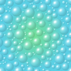 Blue and Green Bubble Background
